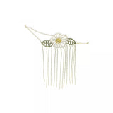 Rhinestone Leaf Flower Irregular Choker Necklace Party Jewelry