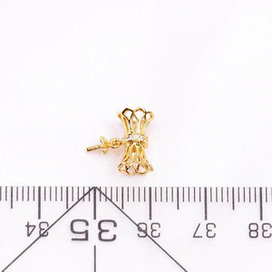 Elegant Pendant Mount Base for Pearls Stones Beads