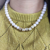 Stylish Natural Pearl Choker Necklace