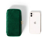 Velvet Jewelry Box Rectangular Organizer Portable Display Women Gift