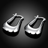 925 Silver Special Hoop Earrings Wedding Party Jewelry