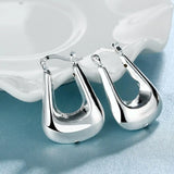 925 Silver Special Hoop Earrings Wedding Party Jewelry