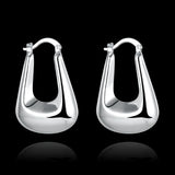 925 Silver Special Hoop Earrings Wedding Party Jewelry