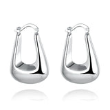 925 Silver Special Hoop Earrings Wedding Party Jewelry