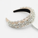 Rhinestone Pearl Headband Sparkling Hair Accessories
