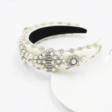 Rhinestone Pearl Headband Sparkling Hair Accessories
