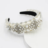 Rhinestone Pearl Headband Sparkling Hair Accessories