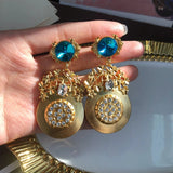 Gorgerous Earrings Statement Rhinestone Glass Jewelry Party Birthday For Women