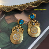Gorgerous Earrings Statement Rhinestone Glass Jewelry Party Birthday For Women