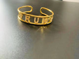 Personalized Name Bracelet with Zircon Stone Bar