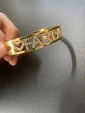 Personalized Name Bracelet with Zircon Stone Bar