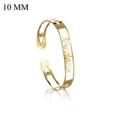 Gosun Name Heart Nameplate Bracelet Personalized Cuff Bangles