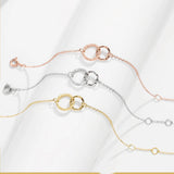 Gosun Chain Bracelet 18K Stainless Steel Letter Bangle Gift