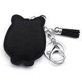 Goth Owl Alloy Keychain Animal Rhinestone Key Ring Bag Car Accessories