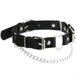 Goth Heart Choker Punk Necklace Collar For Girl Chocker Neck