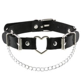 Goth Heart Choker Punk Necklace Collar For Girl Chocker Neck