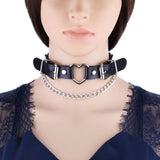 Goth Heart Choker Punk Necklace Collar For Girl Chocker Neck