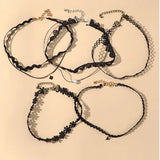 Goth Lace Necklace Choker Set Vintage Necklaces for Women