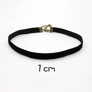 Goth Velvet Choker Necklaces for Women Kpop