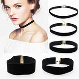 Goth Velvet Choker Necklaces for Women Kpop