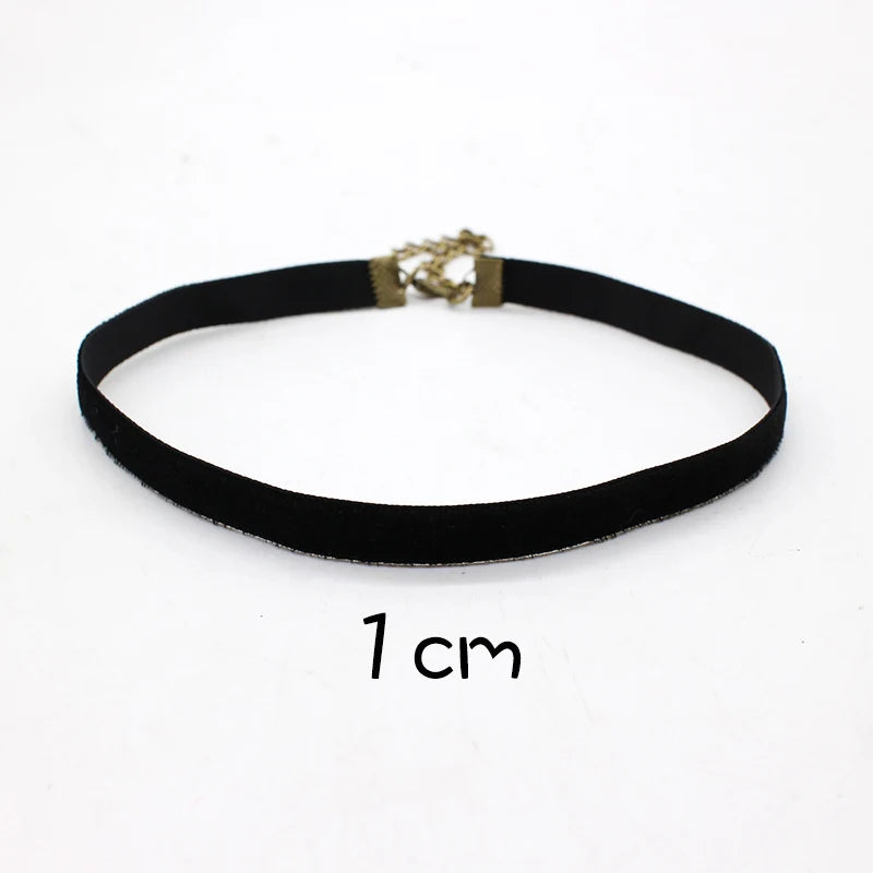 Goth Velvet Choker Necklaces for Women Kpop