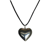 Goth Chains Necklace with Big Heart Pendant Hip-hop Choker