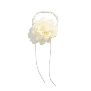 Rose Pendant Choker Wax Rope Necklace Women Bowknot Chain Jewelry