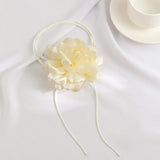 Rose Pendant Choker Wax Rope Necklace Women Bowknot Chain Jewelry
