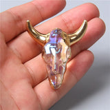 Goth Retro Bull Bone Charm Pendant for Men