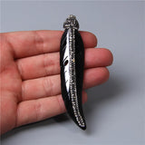 Goth Retro Bull Bone Charm Pendant for Men