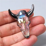 Goth Retro Bull Bone Charm Pendant for Men