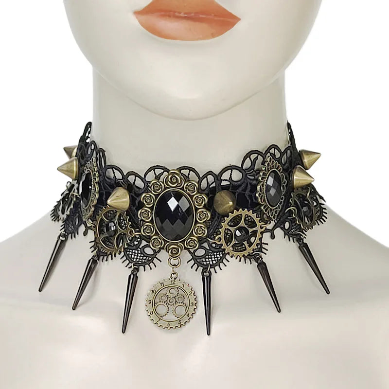 Sexy Lace Jewelry Gothic Punk Necklace