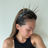 Spiked Goth Headband Punk HairBand Halloween Cosplay Costume
