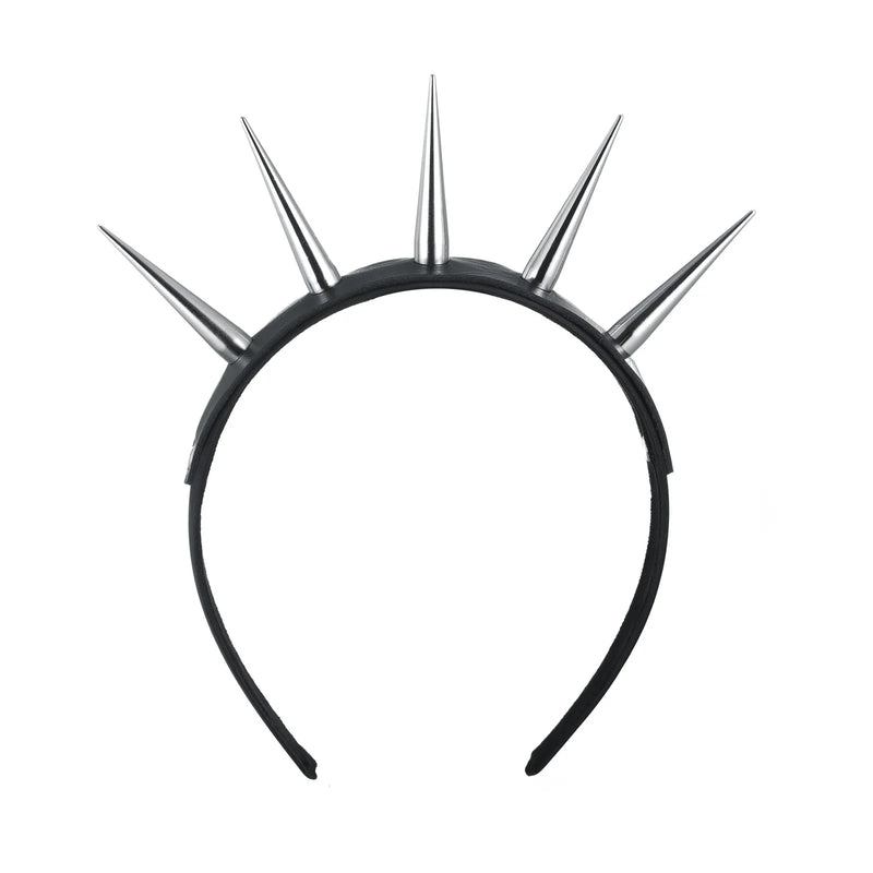 Spiked Goth Headband Punk HairBand Halloween Cosplay Costume
