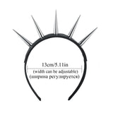 Spiked Goth Headband Punk HairBand Halloween Cosplay Costume
