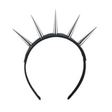 Spiked Goth Headband Punk HairBand Halloween Cosplay Costume