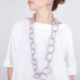 Goth Large Circle Thick Chains Necklace Gothic Women Body Rubber Jewelry