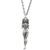 Goth Punk Style Sexy Goddess Pendant Necklace for Men Women