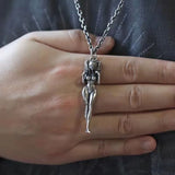 Goth Punk Style Sexy Goddess Pendant Necklace for Men Women