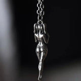 Goth Punk Style Sexy Goddess Pendant Necklace for Men Women