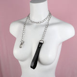 Goth Red PU Leather Collar Choker Necklace Jewelry Women