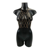 Goth Sexy Body Jewelry Bra Chest Chains Body Chain Bikini for Women