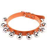 Goth Sexy Orange Leather Choker Necklace Women Grunge Rock Chocker Necklaces