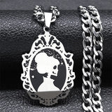 Goth Skeleton Skull Spider Wep Necklace Pendant Halloween Gift N7930S08