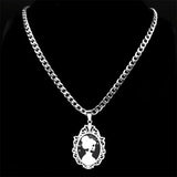 Goth Skeleton Skull Spider Wep Necklace Pendant Halloween Gift N7930S08