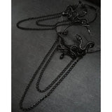 Goth Snake Hoop Earrings Wiccan Gothic Punk Rock Grunge Novelty Statement Women