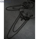 Goth Snake Hoop Earrings Wiccan Gothic Punk Rock Grunge Novelty Statement Women