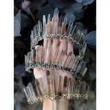 Goth Witch Crown Wicca Maleficent Halloween Smoky Quartz Crown Priestess