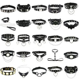 Gothic Women Choker Chains Necklaces Rivet Punk Slave