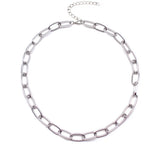 Goth Metal Net Choker Chain Neck Strap Girl Kpop Collar